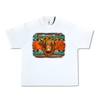 White highland cow western background Urban Heavy Tee - Jasminsmagicworld
