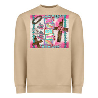 Mushroom he is risen Heavyweight Sweatshirt - TumblerDesignByShophia