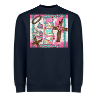 Navy he is risen Heavyweight Sweatshirt - TumblerDesignByShophia