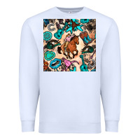 White western cowgirl seamless pattern Premium Sweatshirt - BundleAndBundleShop