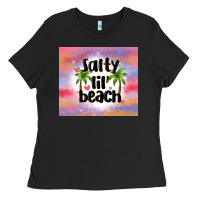 Black salty lil' beach Ladies Tee - MaliasSmallBusiness