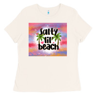Bone salty lil' beach Ladies Tee - MaliasSmallBusiness