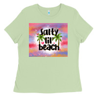 Matcha salty lil' beach Ladies Tee - MaliasSmallBusiness