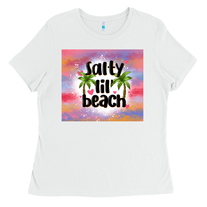 Salty Lil' Beach Ladies Tee by MaliasSmallBusiness | Teevron