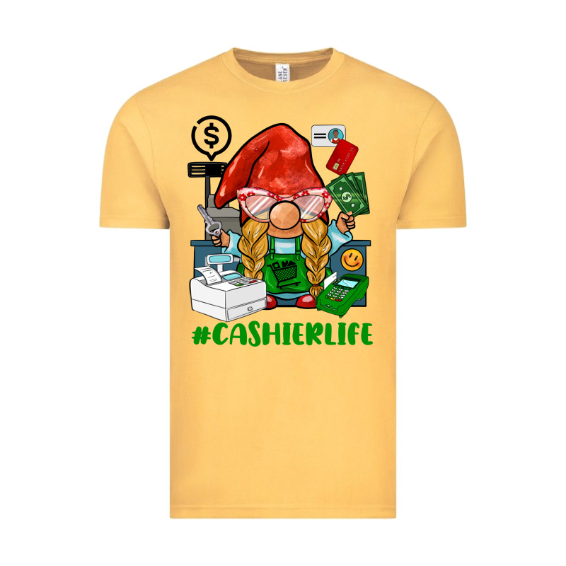 Cashier  Life Gnome Vintage Tee by BarkalooDesign | Teevron