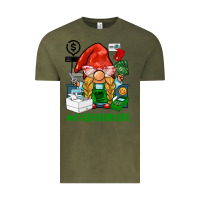 Vintage Olive cashier  life gnome Vintage Tee - BarkalooDesign