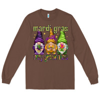 Chestnut Mardi Gras with my gnomes Long Sleeve Tee - NancyCooperArtShop