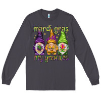 Smoke Mardi Gras with my gnomes Long Sleeve Tee - NancyCooperArtShop