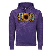Cloud Purple with god all things are possible sunflower Vintage Hoodie - Jasminsmagicworld