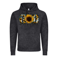 Vintage Black with god all things are possible sunflower Vintage Hoodie - Jasminsmagicworld