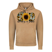 Vintage Camel with god all things are possible sunflower Vintage Hoodie - Jasminsmagicworld