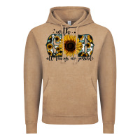 Vintage Coffee with god all things are possible sunflower Vintage Hoodie - Jasminsmagicworld