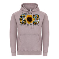 Vintage Zinc with god all things are possible sunflower Vintage Hoodie - Jasminsmagicworld