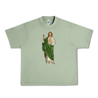 Oil Green san judas1 Urban Heavy Tee - JahusDesignShop