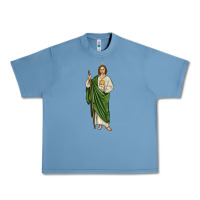 Pebble Blue san judas1 Urban Heavy Tee - JahusDesignShop