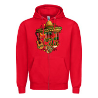 Red Mini cita Zipper Hoodie - FaDigitalArtStudio