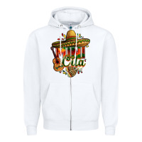 White Mini cita Zipper Hoodie - FaDigitalArtStudio