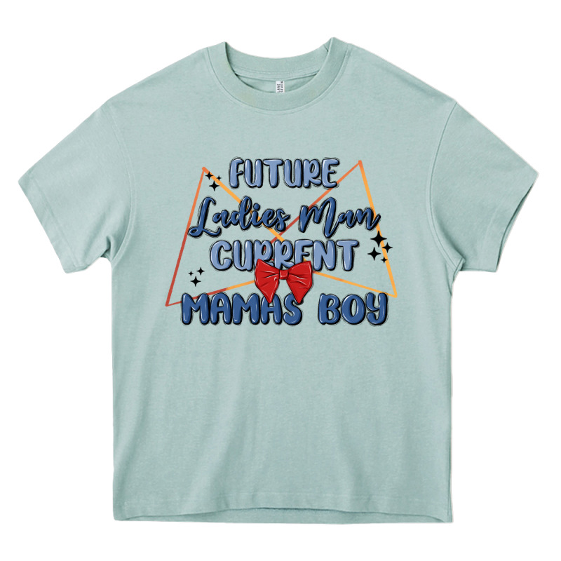 Future Ladies Man Current Mamas Boy Heavy Core Tee by MaliasSmallBusiness | Teevron