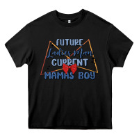 Black future ladies man current mamas boy Heavy Core Tee - MaliasSmallBusiness