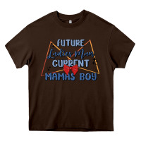 Chocolate Brown future ladies man current mamas boy Heavy Core Tee - MaliasSmallBusiness