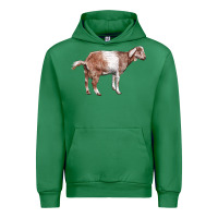 Emerald Nubian Goat Urban Hoodie - LillyAllenDesigns