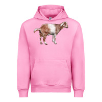 Fuchsia Pink Nubian Goat Urban Hoodie - LillyAllenDesigns