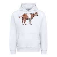 White Nubian Goat Urban Hoodie - LillyAllenDesigns