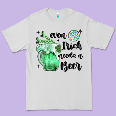 Even ırısh Needs A Beer Premium Tee Designed By Maliassmallbusiness