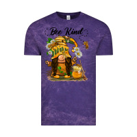 Cloud Purple bee kind gnome Vintage Tee - BarkalooDesign