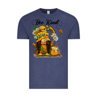 Vintage Denim bee kind gnome Vintage Tee - BarkalooDesign