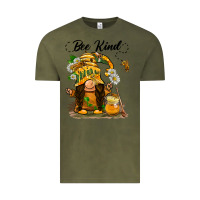 Vintage Olive bee kind gnome Vintage Tee - BarkalooDesign