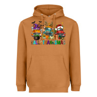 Hallothanksmas Trucks Heavyweight Hoodie | Teevron