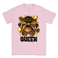 Bubblegum Pink birthday queen afro messy bun Classic Tee - Artiststas