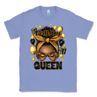 Colony Blue birthday queen afro messy bun Classic Tee - Artiststas