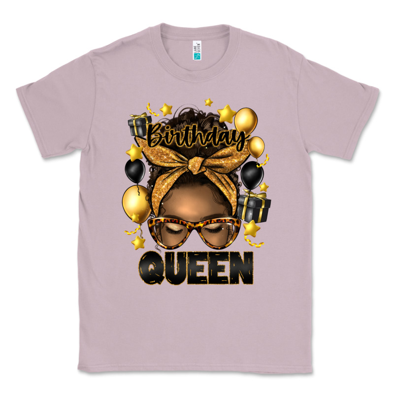 Birthday Queen Afro Messy Bun Classic Tee by Artiststas | Teevron