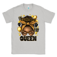 Moon Dust birthday queen afro messy bun Classic Tee - Artiststas