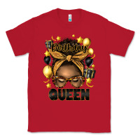 Red birthday queen afro messy bun Classic Tee - Artiststas