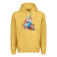 Antique Gold Nurse frappe coffee Premium Hoodie - FaDigitalArtStudio