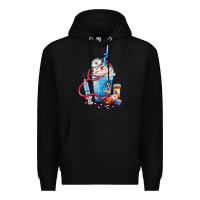 Black Nurse frappe coffee Premium Hoodie - FaDigitalArtStudio