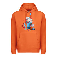 Carrot Nurse frappe coffee Premium Hoodie - FaDigitalArtStudio