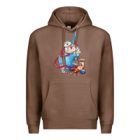 Chestnut Nurse frappe coffee Premium Hoodie - FaDigitalArtStudio