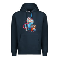 Navy Nurse frappe coffee Premium Hoodie - FaDigitalArtStudio