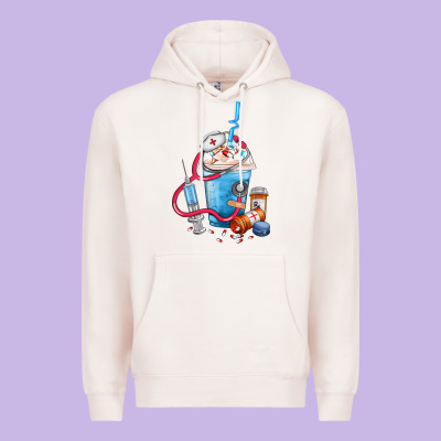 Nurse Frappe Coffee Premium Hoodie Designed By Fadigitalartstudio