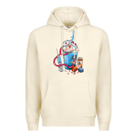 Sandshell Nurse frappe coffee Premium Hoodie - FaDigitalArtStudio