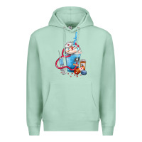 Seafoam Nurse frappe coffee Premium Hoodie - FaDigitalArtStudio