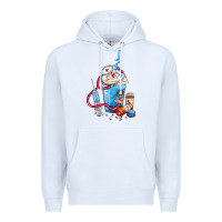 White Nurse frappe coffee Premium Hoodie - FaDigitalArtStudio