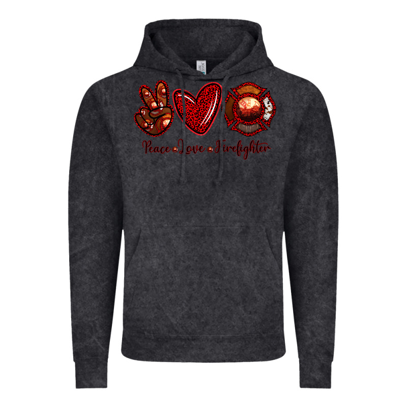 Peace Love Firefighter Vintage Hoodie by RanaPortraitStore | Teevron