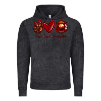 Vintage Black Peace Love Firefighter Vintage Hoodie - RanaPortraitStore