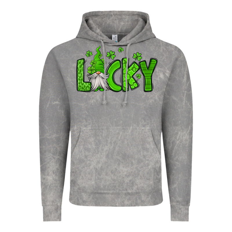 Lucky Gnome St Patricks Day Vintage Hoodie by Jasminsmagicworld | Teevron