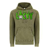 Vintage Olive lucky gnome st patricks day Vintage Hoodie - Jasminsmagicworld